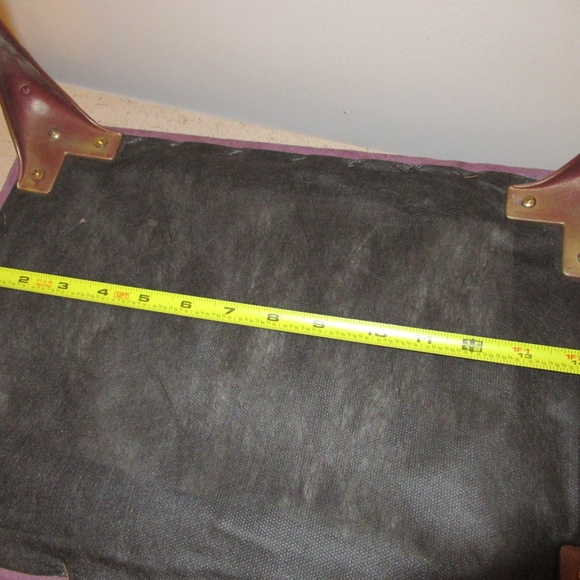 Upholstered cushion & Brass footstool - Picture 8 of 11